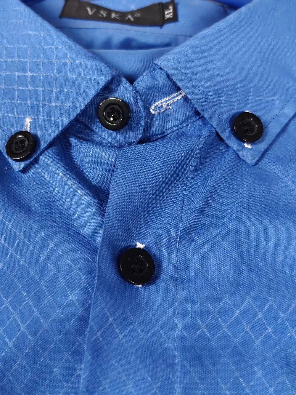Kids Blue Button-Down Dress Shirt Size XL - Picture 3 of 5